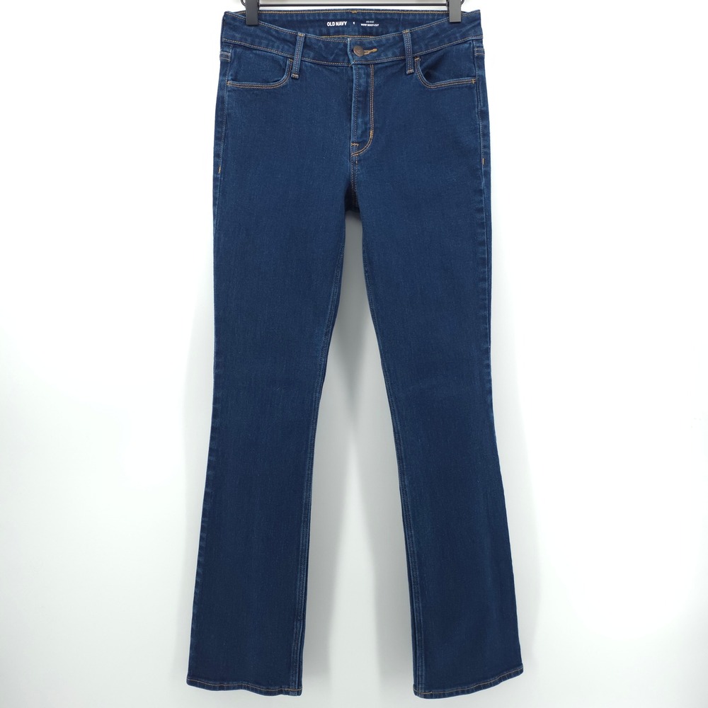 Old Navy Womens Jeans Wow‎ Boot-Cut Size 6 Dark Indigo Mid-Rise Denim
